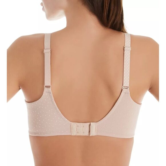 🆕WACOAL Back Appeal Wireless Seamless Unpadded Bra 40D Beige #852303 - Picture 3 of 10